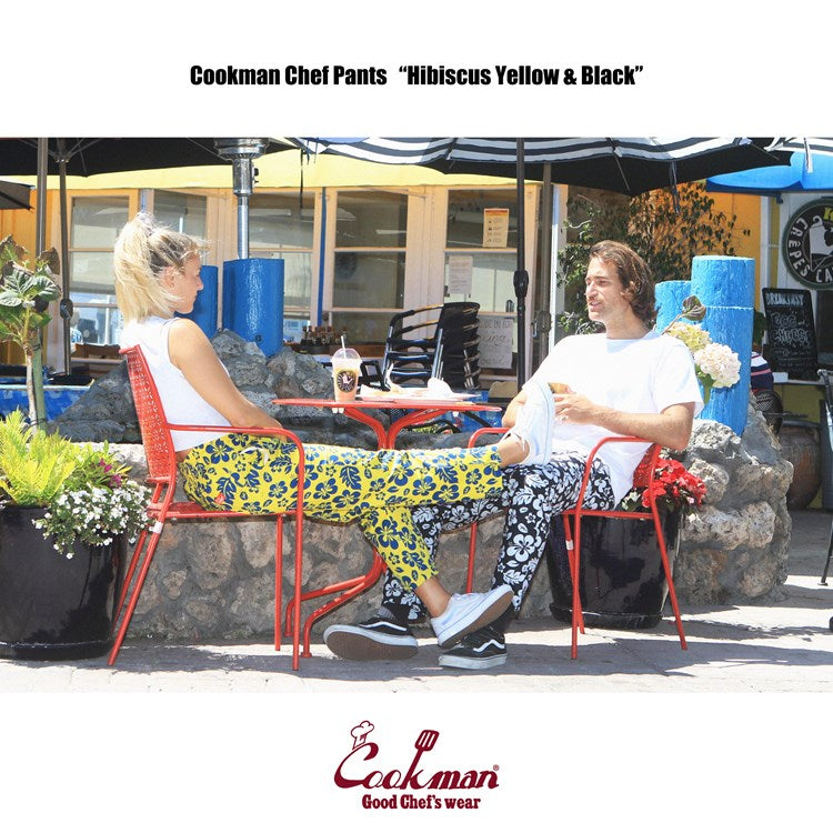 Cookman Chef Pants - Hibiscus : Black