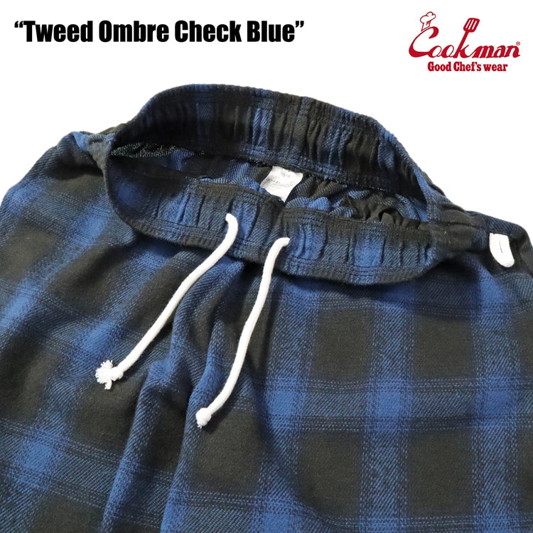 Cookman Chef Pants - Tweed Ombre Check : Blue