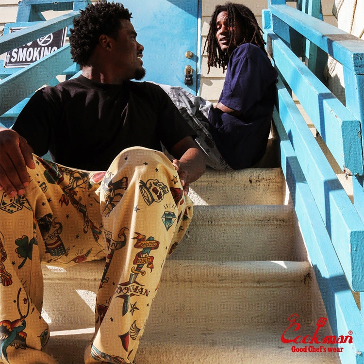 Cookman Chef Pants - Old Tattoo : Beige