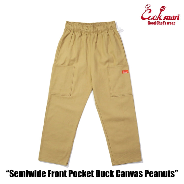 Cookman Chef Pants Semiwide - Front Pocket Duck Canvas : Peanuts