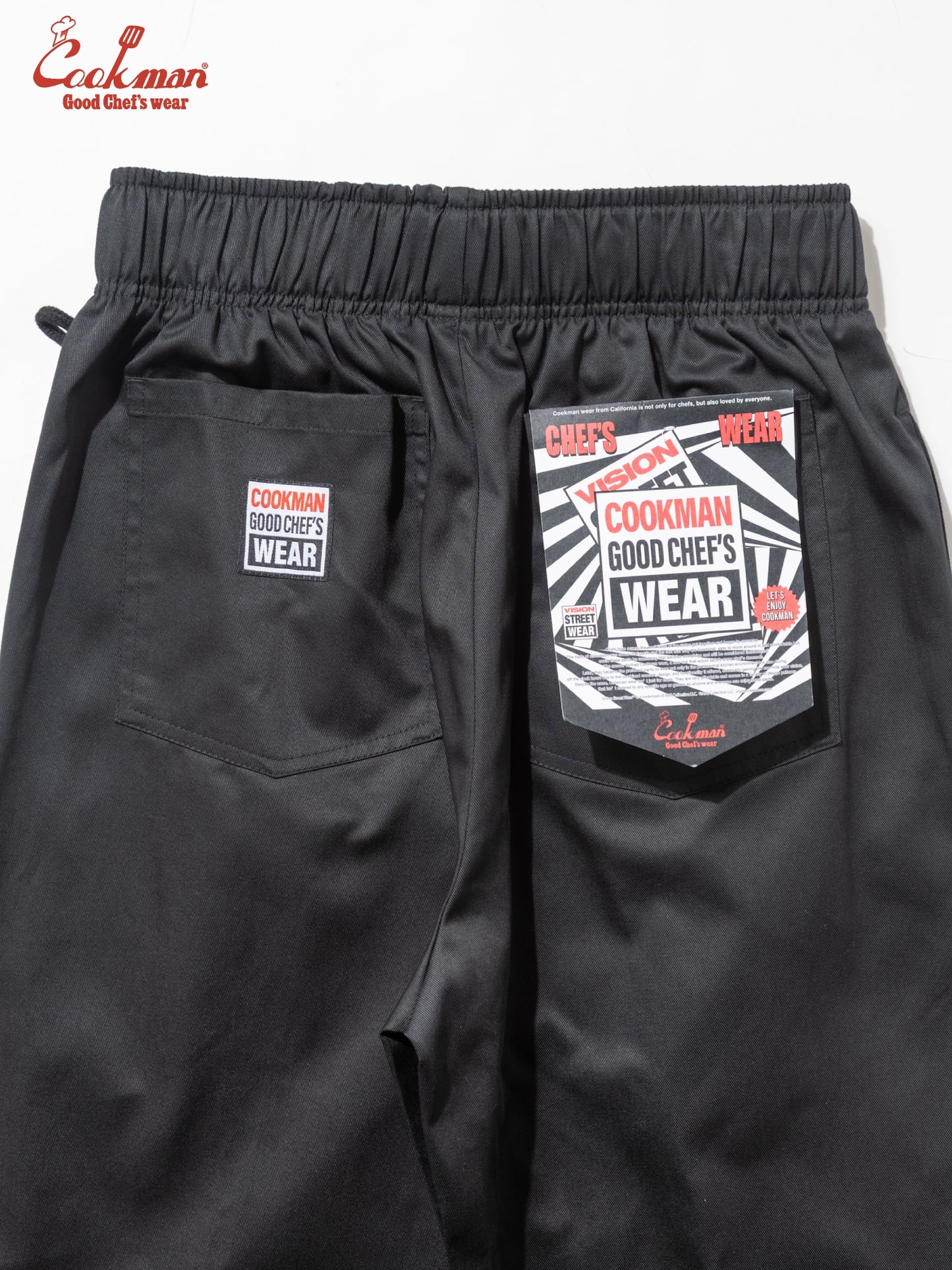 Chef Pants Semiwide Black Belt  - Vision : Black