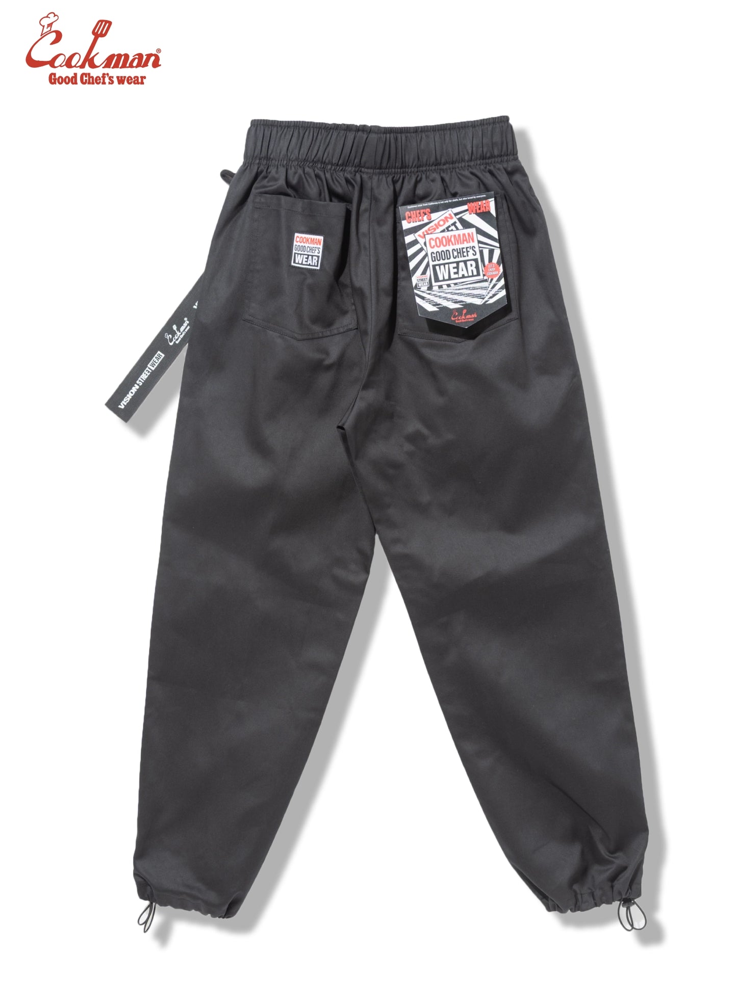Chef Pants Semiwide Black Belt  - Vision : Black