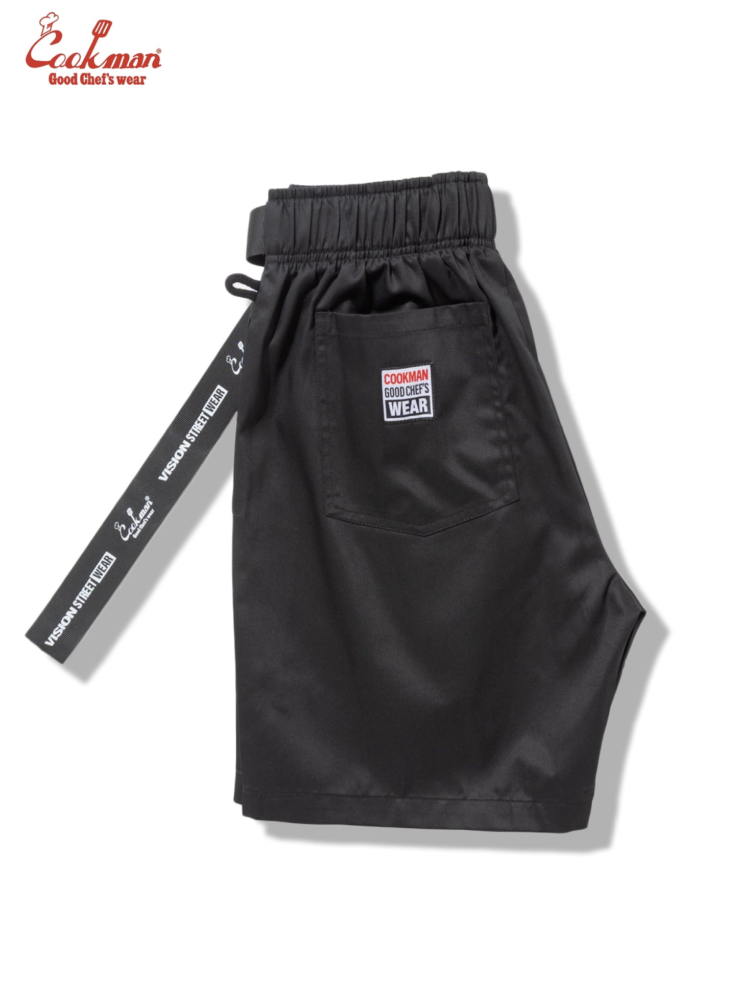 Chef Pants Short Black Belt  - Vision : Black