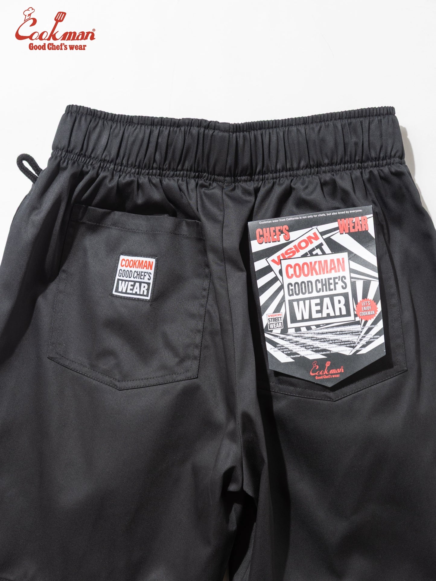 Chef Pants Short Black Belt  - Vision : Black