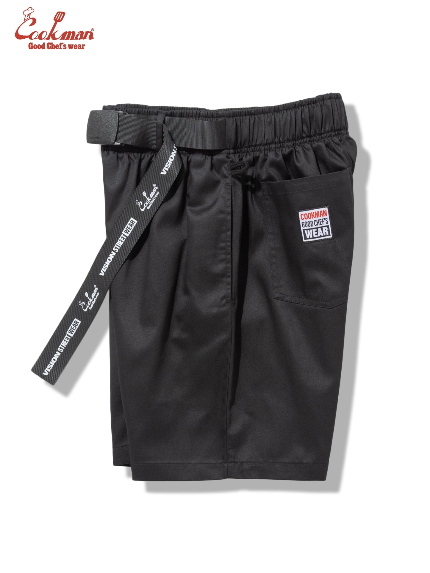 Chef Pants Short Black Belt  - Vision : Black