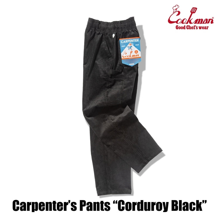 Cookman Carpenter's Pants : Corduroy - Black