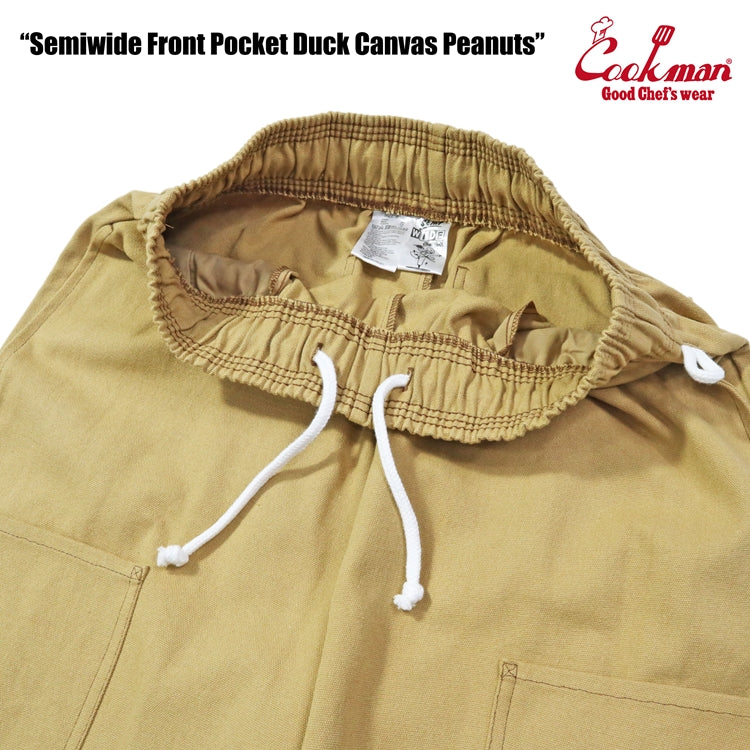 Cookman Chef Pants Semiwide - Front Pocket Duck Canvas : Peanuts