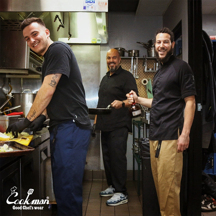 Cookman Chef Pants Semiwide - Black Belt : Navy