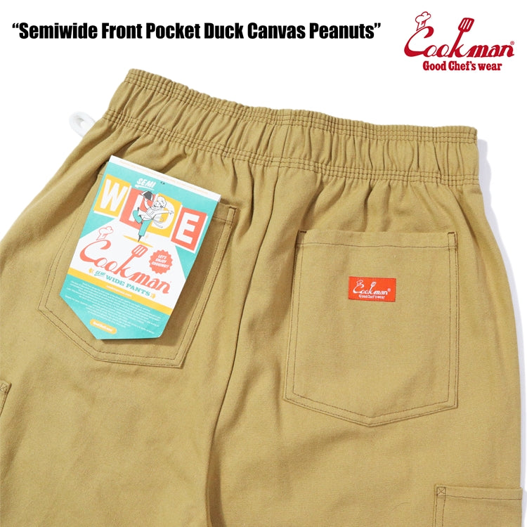 Cookman Chef Pants Semiwide - Front Pocket Duck Canvas : Peanuts