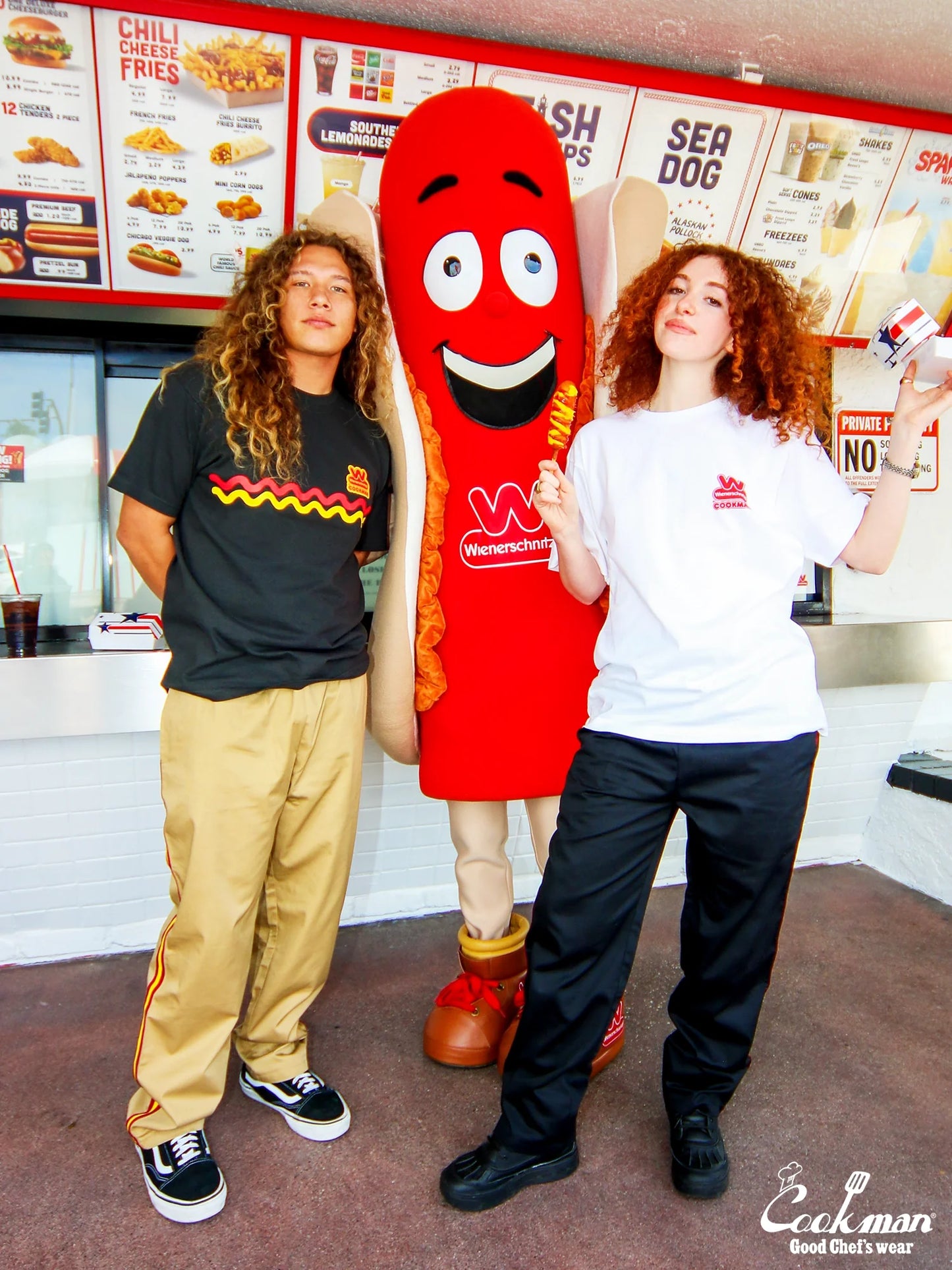 Chef Pants Semiwide - Wienerschnitzel Side Line : Beige