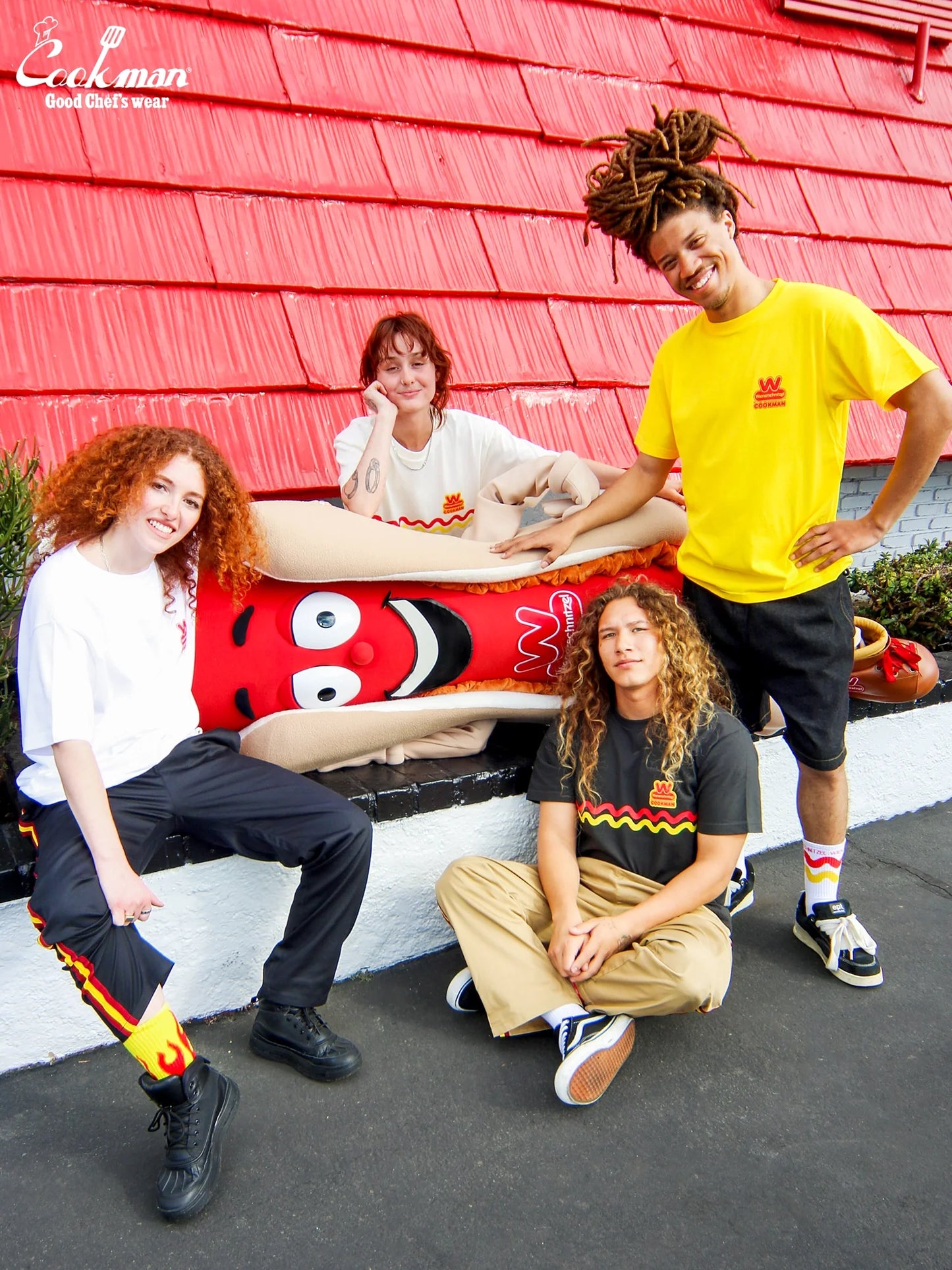 Chef Pants Semiwide - Wienerschnitzel Side Line : Black