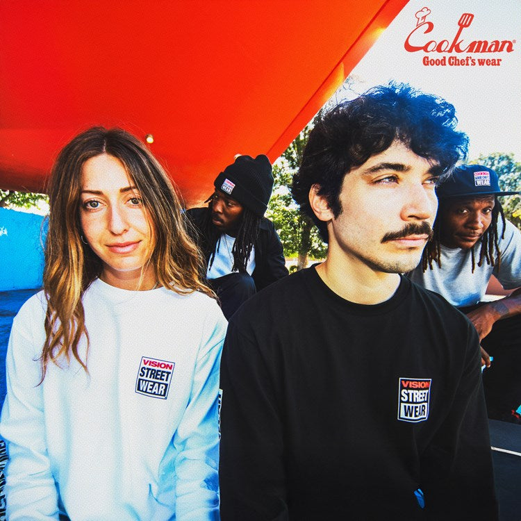 Cookman Long Sleeve Tees - Vision Logo : Black