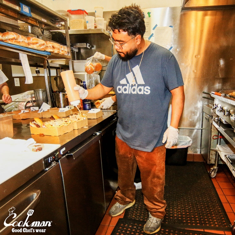 Cookman Chef Pants Semiwide - Black Belt Corduroy : Dark Brown