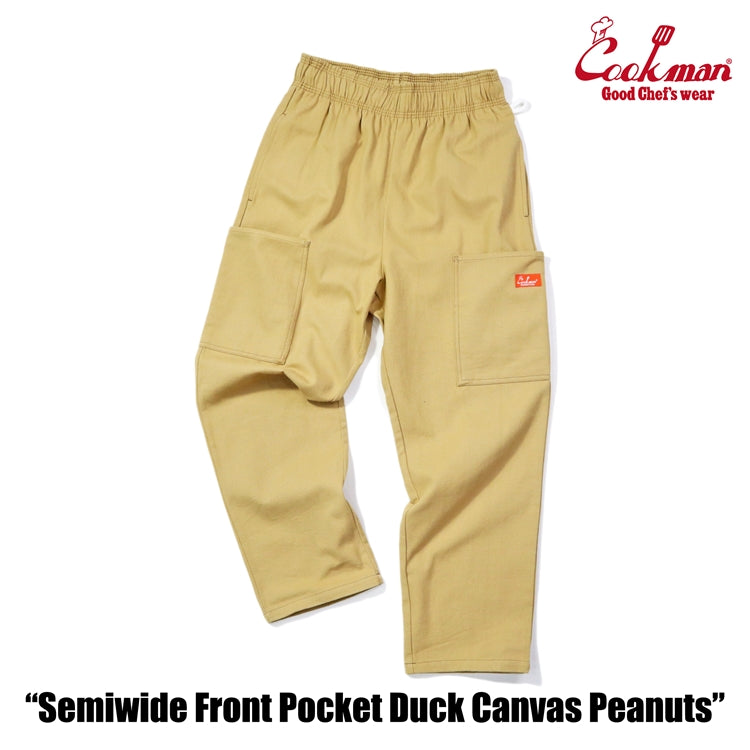 Cookman Chef Pants Semiwide - Front Pocket Duck Canvas : Peanuts