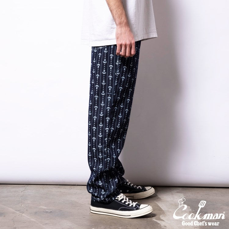 Cookman Chef Pants - Anchor Stripe Denim