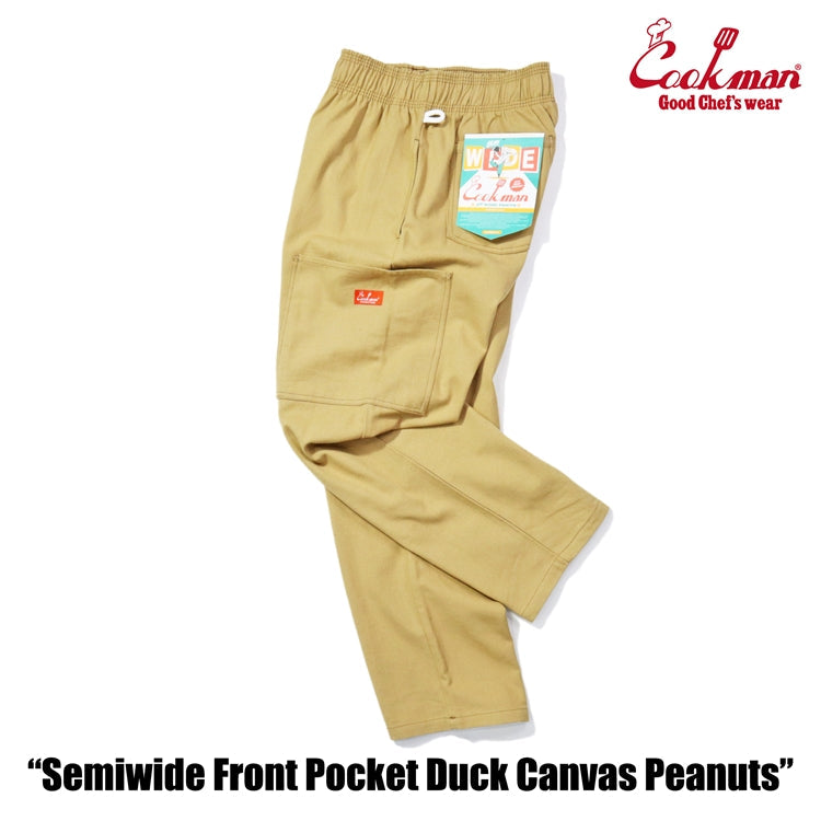 Cookman Chef Pants Semiwide - Front Pocket Duck Canvas : Peanuts