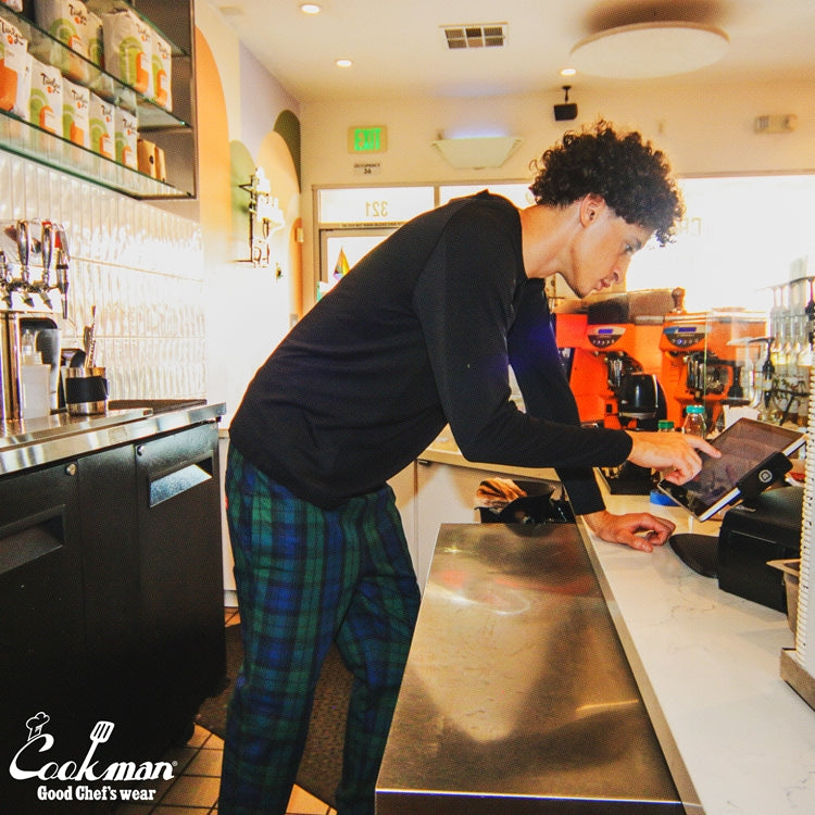 Cookman Chef Pants - Woven Black Watch Plaid