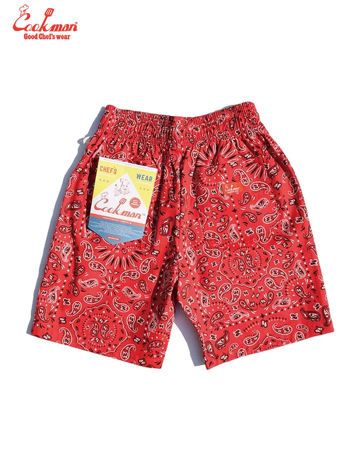 Chef Short Pants - Paisley : Red