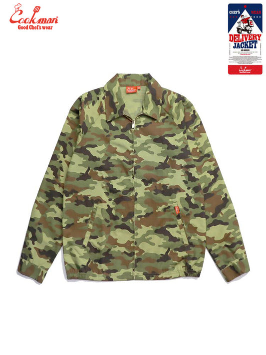Delivery Jacket - Ripstop : Camo Green (Woodland)