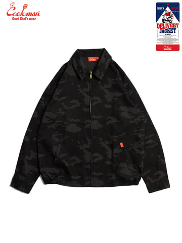Delivery Jacket - Ripstop : Camo Black (Woodland)