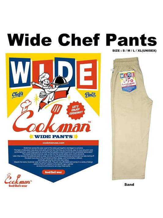 Wide Chef Pants - Sand