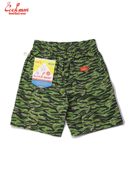 Chef Short Pants - Ripstop Camo Green (Tiger)