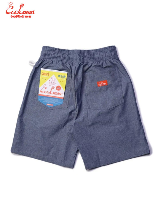 Chef Short Pants - Chambray : Light Blue