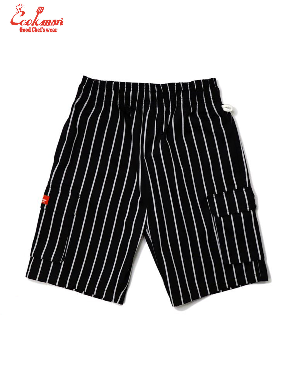 Chef Short Pants Cargo - Stripe : Black
