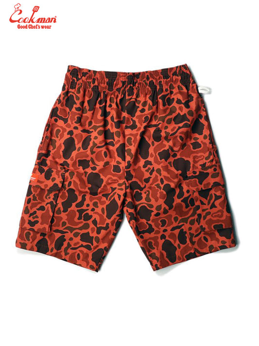 Chef Short Pants Cargo - Ripstop Camo Red (Duck Hunter)