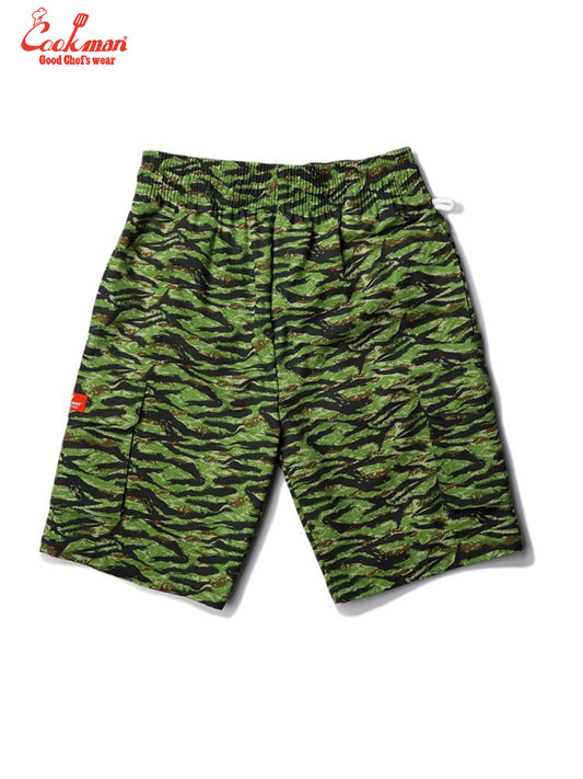 Chef Short Pants Cargo - Ripstop Camo Green (Tiger)
