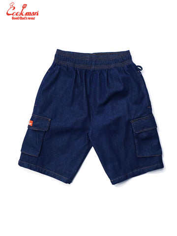 Chef Short Pants Cargo - Denim : Navy