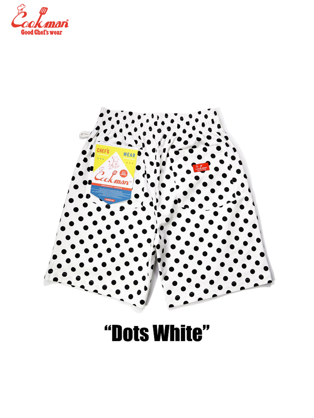 Chef Short Pants - Dots : White