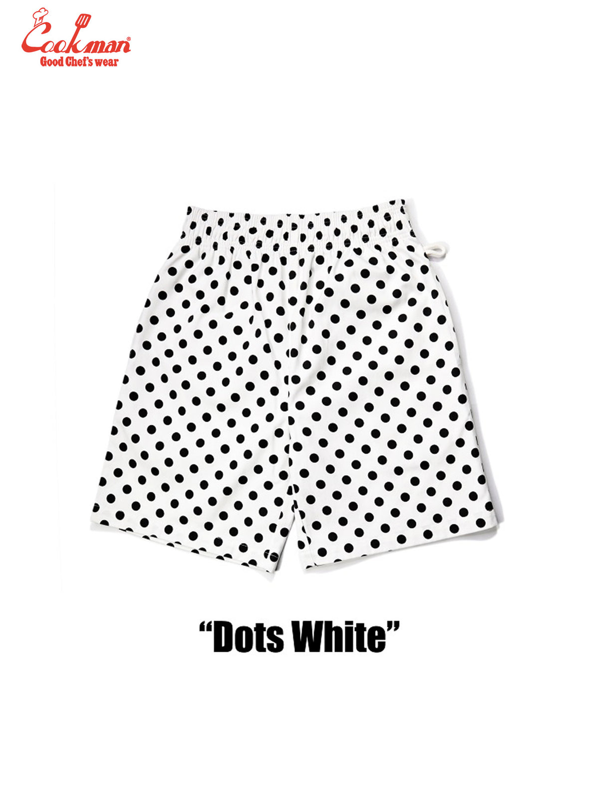 Chef Short Pants - Dots : White