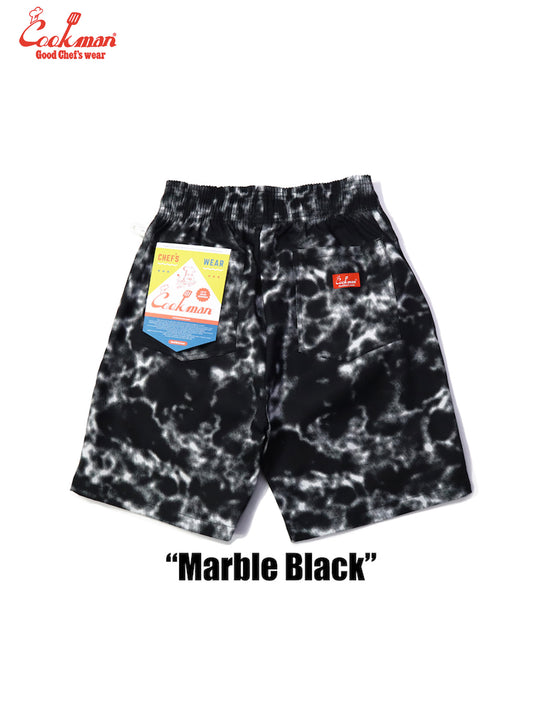 Chef Short Pants - Marble : Black