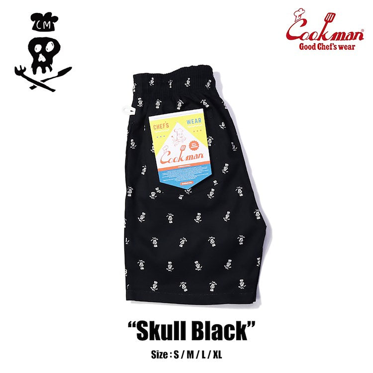 Cookman Chef Short Pants - Skull  : Black