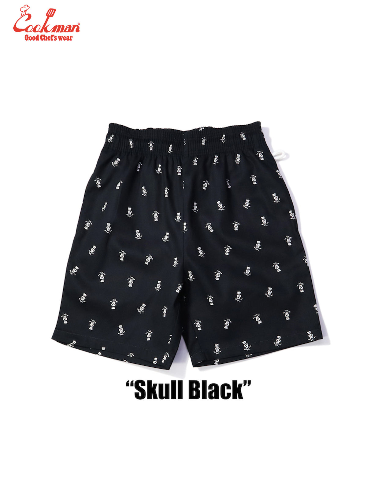 Chef Short Pants - Skull  : Black