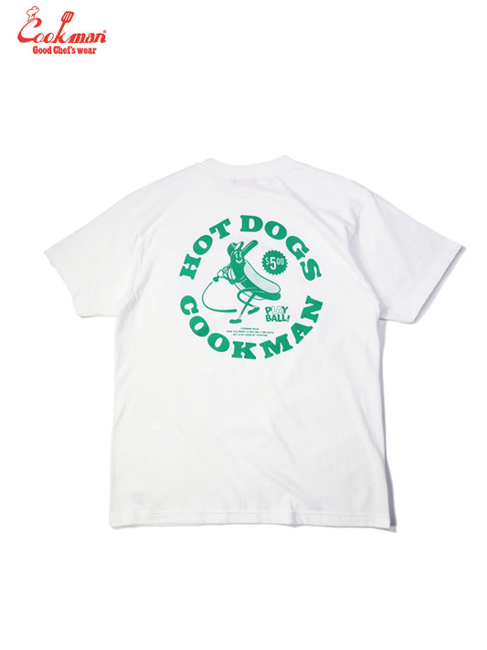 T-shirts - Hot Dog Hitter : White