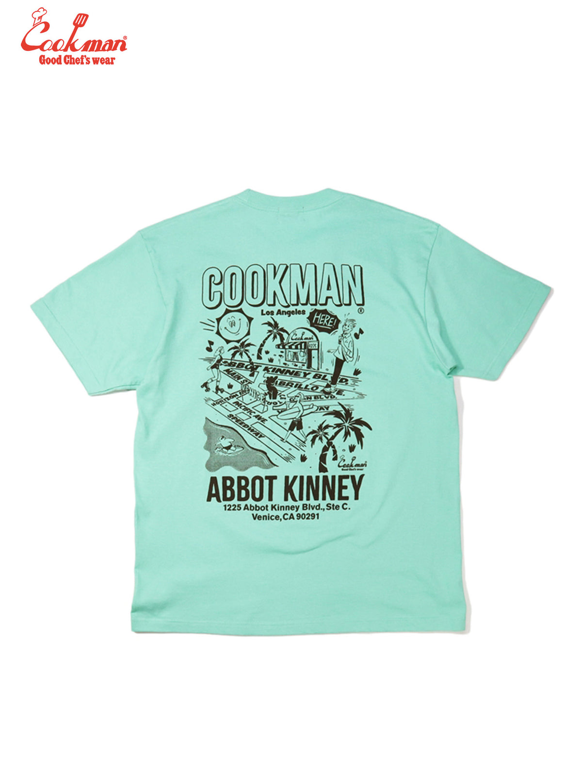 Tees - Abbot Kinney Street : Light Green