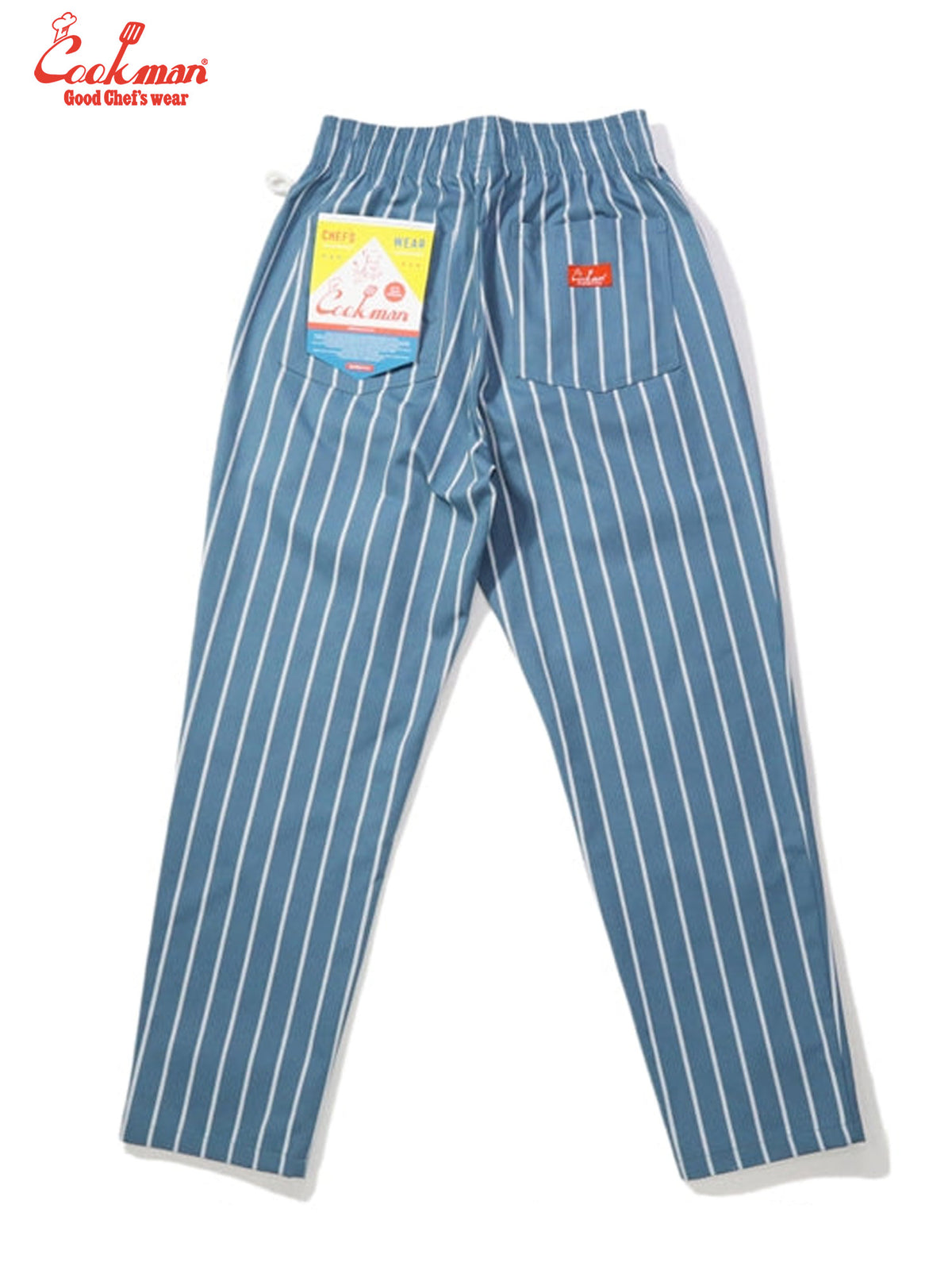 Chef Pants - Stripe : Malibu Blue