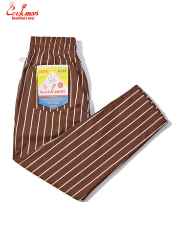 Chef Pants - Stripe : Sequoia Brown