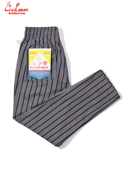 Chef Pants - Stripe : Highway Gray