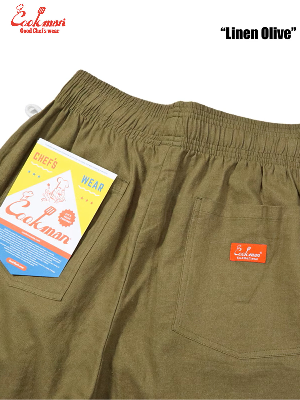 Chef Pants - Linen : Olive