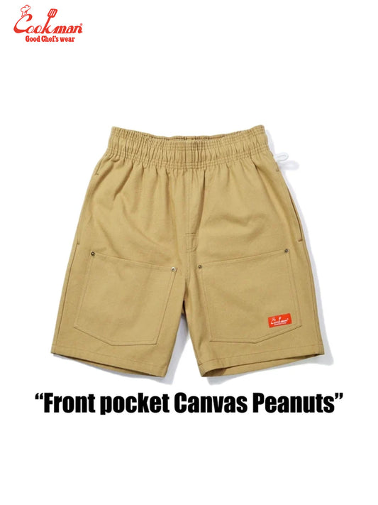 Chef Short Pants  Front pocket - Duck Canvas Peanuts