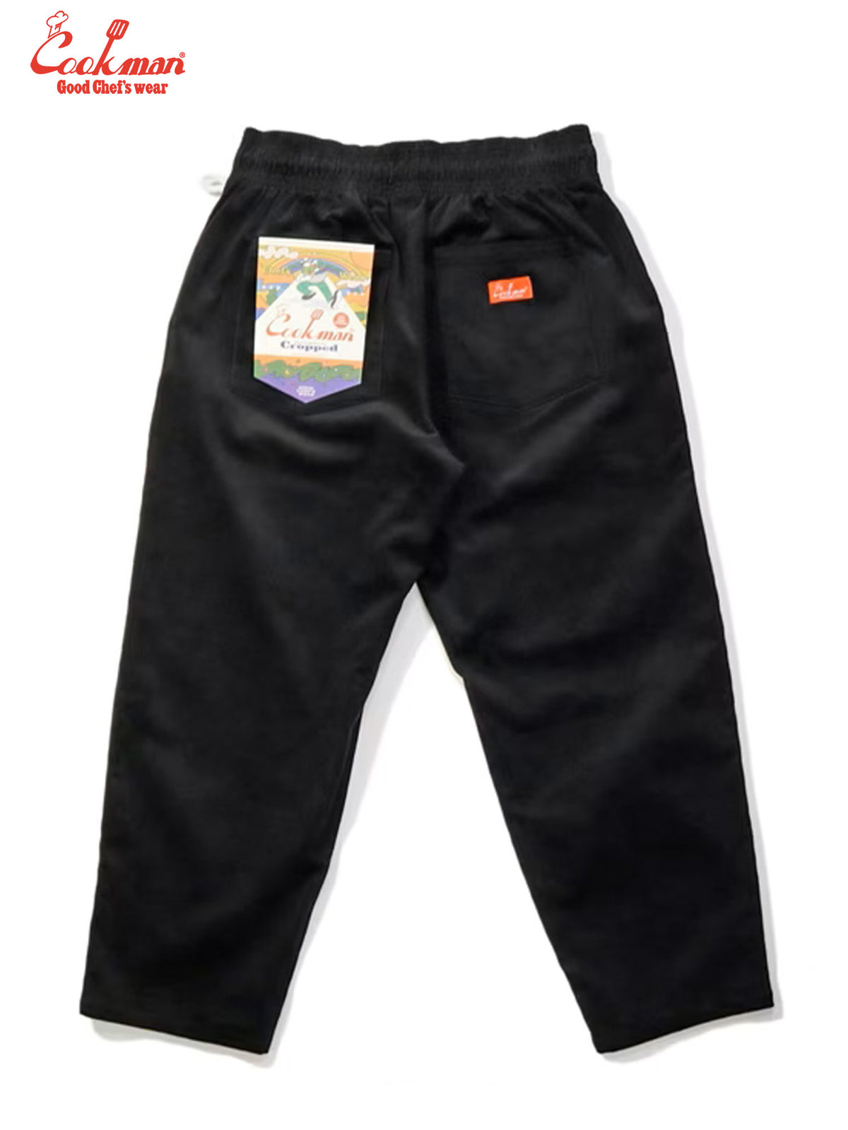 Harvest Pants Cropped - High Wale Corduroy : Black