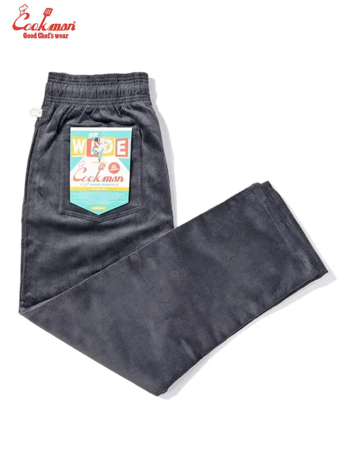 Chef Pants Semiwide - Corduroy : Charcoal