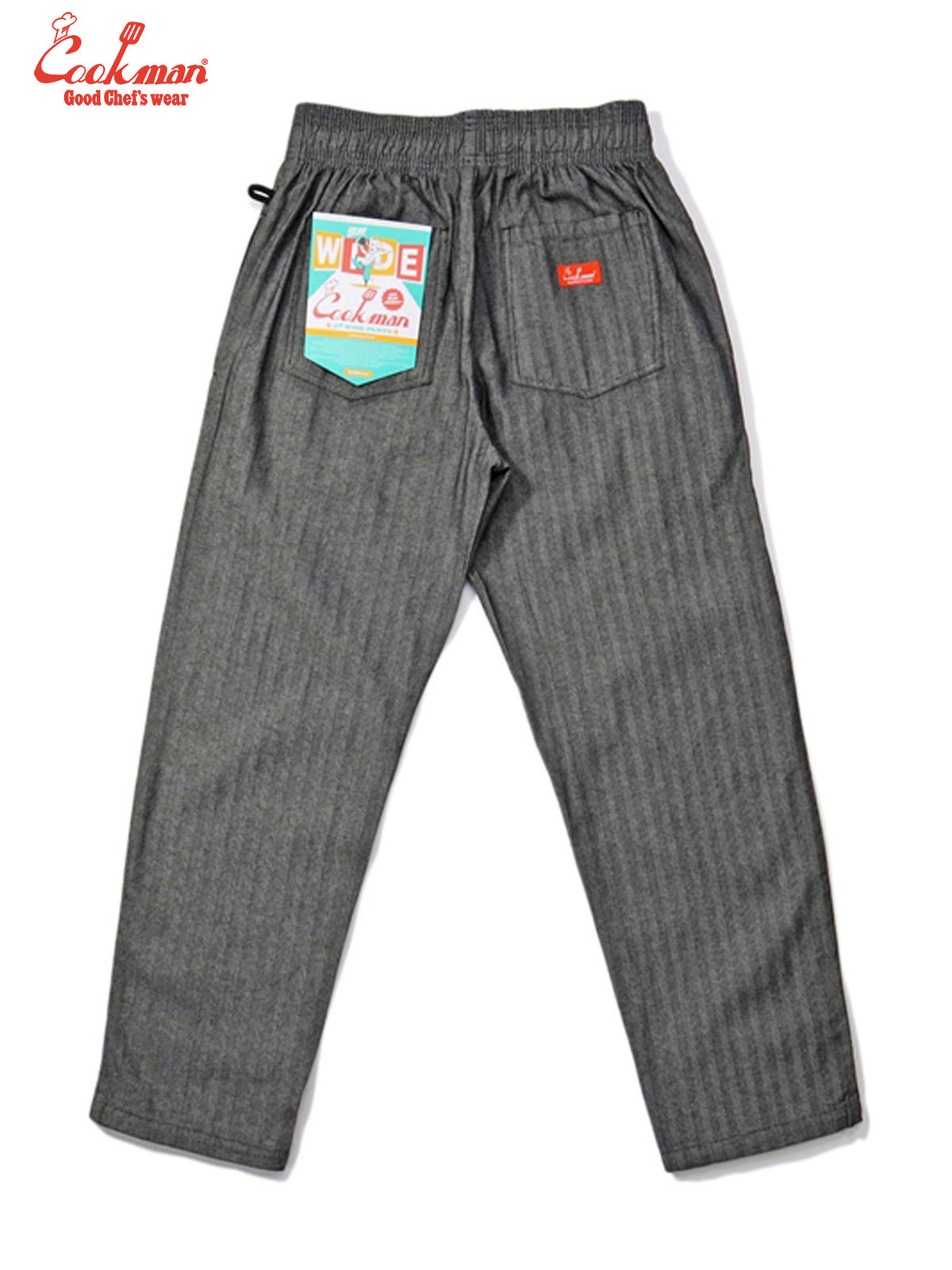 Chef Pants Semiwide - Herringbone Denim : Light Black