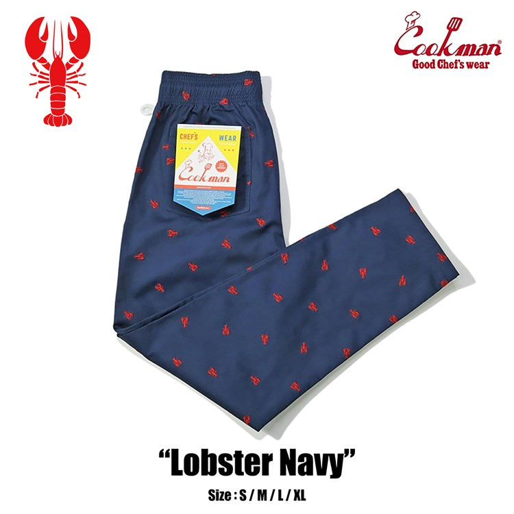 Cookman Embroidery Chef Pants -  Lobster : Navy