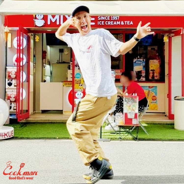 Cookman Chef Pants Semiwide - Black Belt : Peanuts