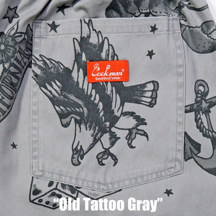 Chef Short Pants - Old Tattoo : Gray