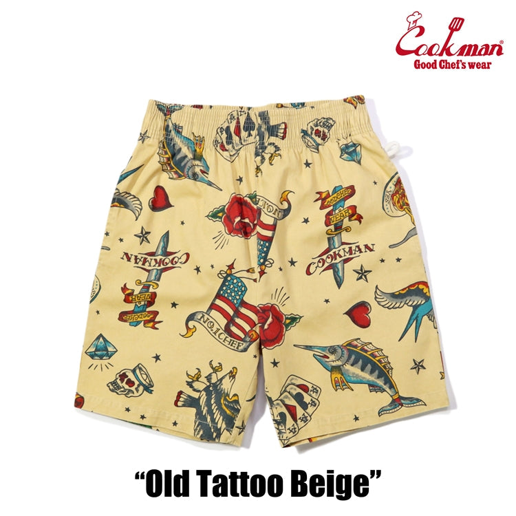 Chef Short Pants - Old Tattoo : Beige